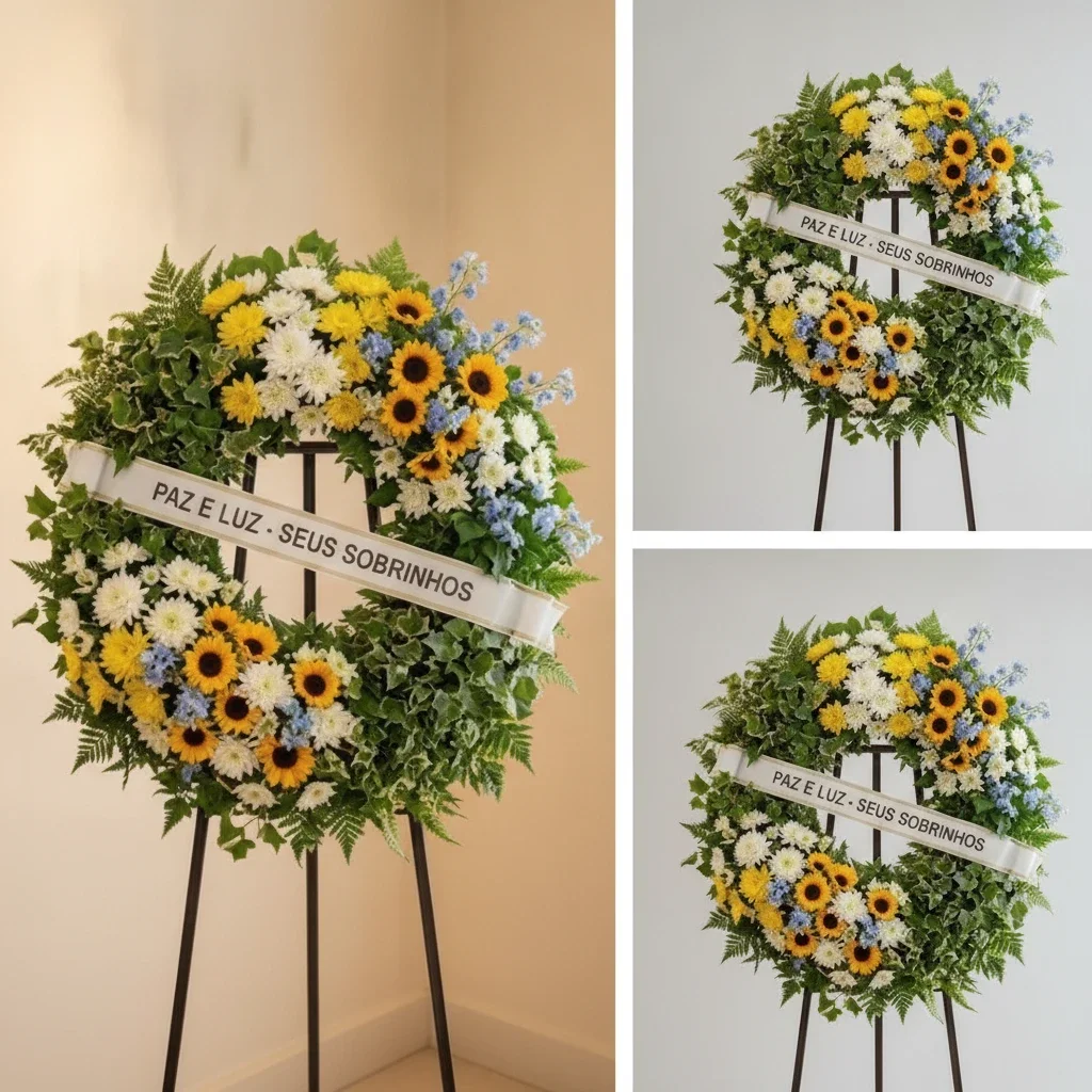 coroa de flores